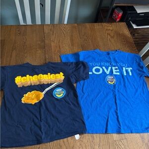 Kids T-Shirts - Blue and Navy Kraft Mac n Cheese tshirts